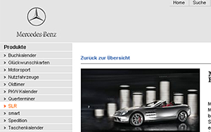 Bild der Referenz: Mercedes Benz Kalender Shop