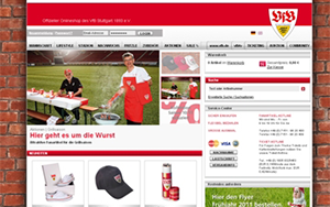 Bild der Referenz: VfB Stuttgart - Onlineshop 2010/2011
