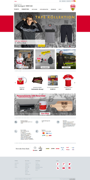 Bild der Referenz: VfB Stuttgart Onlineshop 2017/2018
